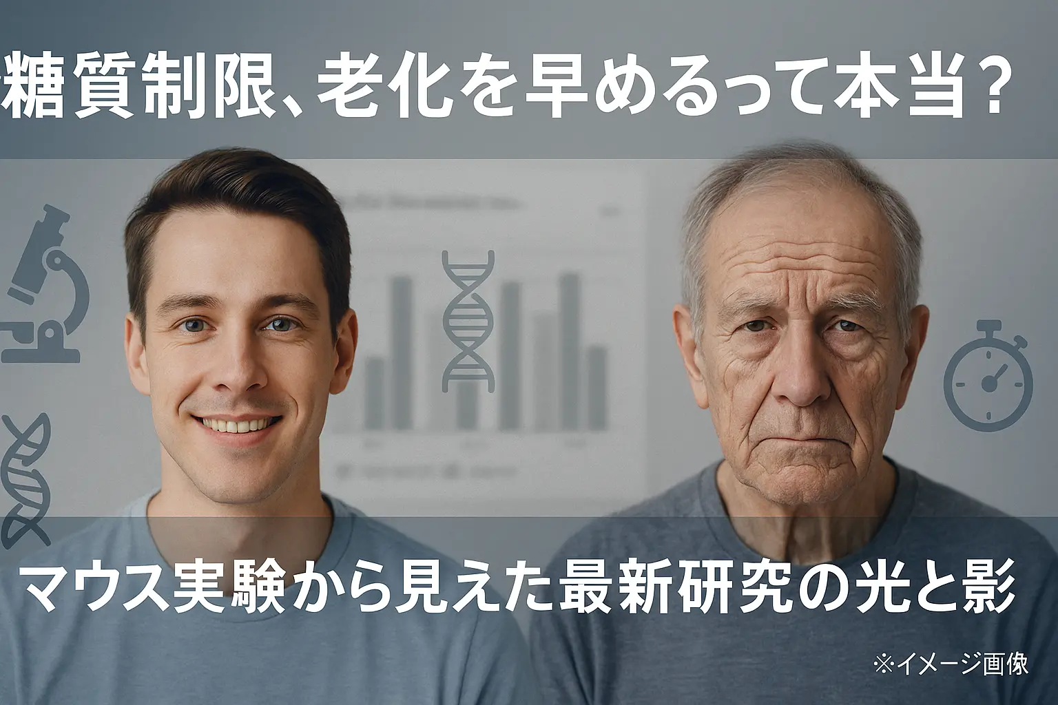 糖質制限が老化を早めるメカニズムと最新研究