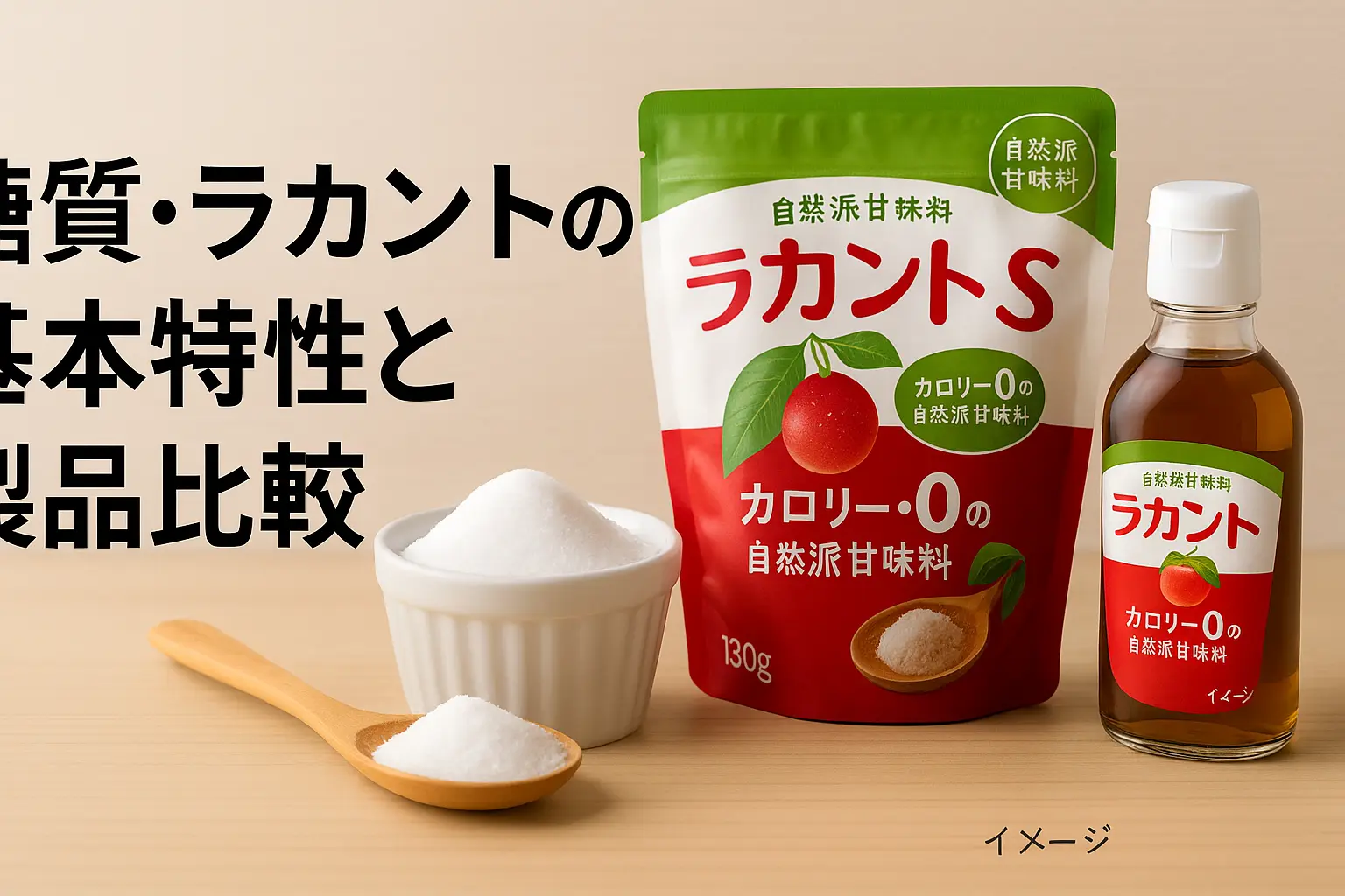 糖質とラカントの選び方｜種類別特徴と糖質制限のコツ