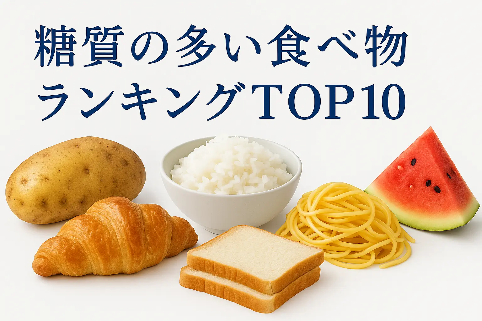 糖質の多い食べ物を徹底解説！食品別糖質量と代替品リスト