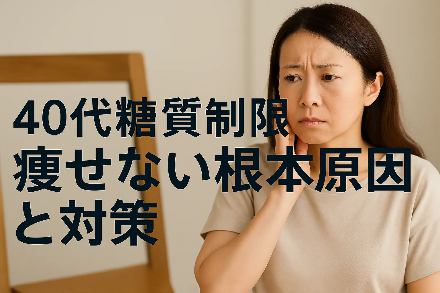 40代糖質制限で痩せない人必見！効果的なダイエット法