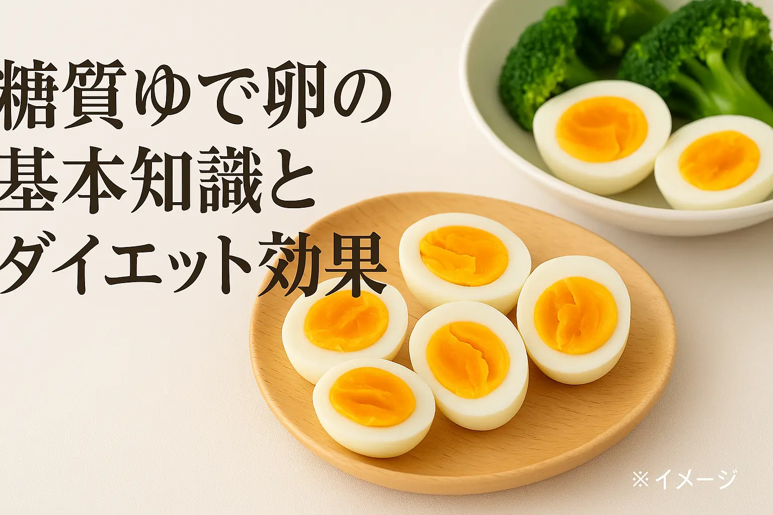 糖質制限中にゆで卵の驚きの効果とは？女性におすすめの食べ方と注意点