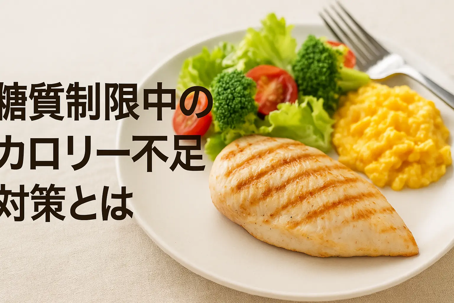 健康的に痩せる！糖質制限時のカロリー不足対策と実践法