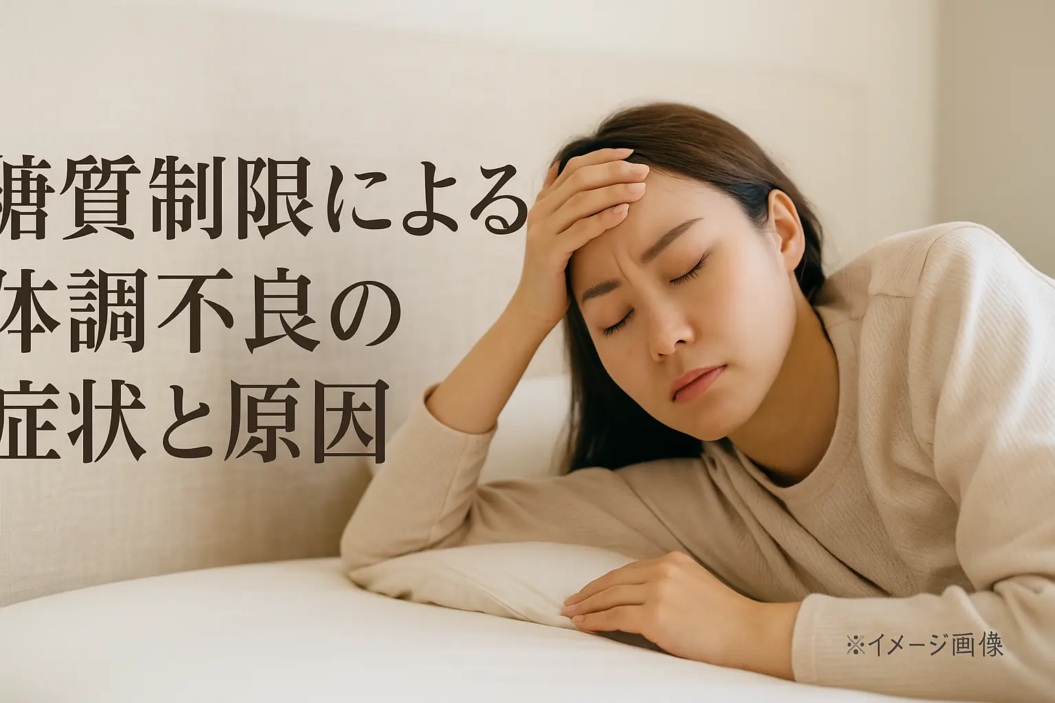 【完全ガイド】糖質制限で起こる体調不良の症状と対策法