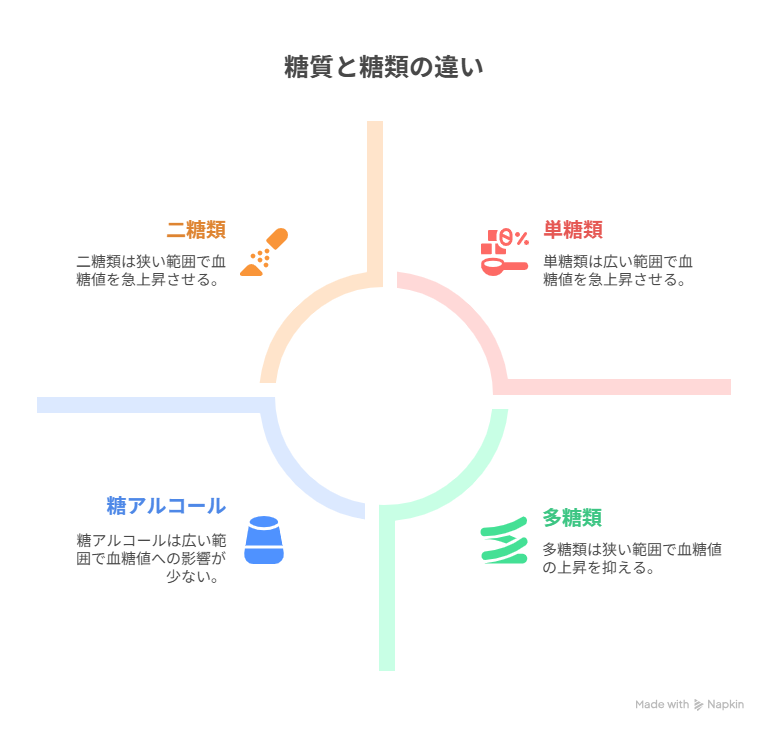 糖質と糖類の根本的な違いとは