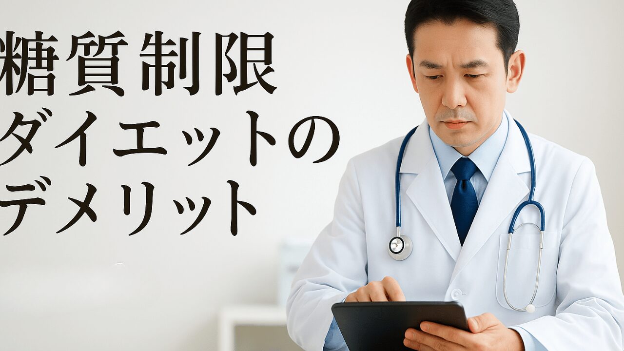 糖質制限ダイエットのデメリットとは？健康リスクと改善策を解説