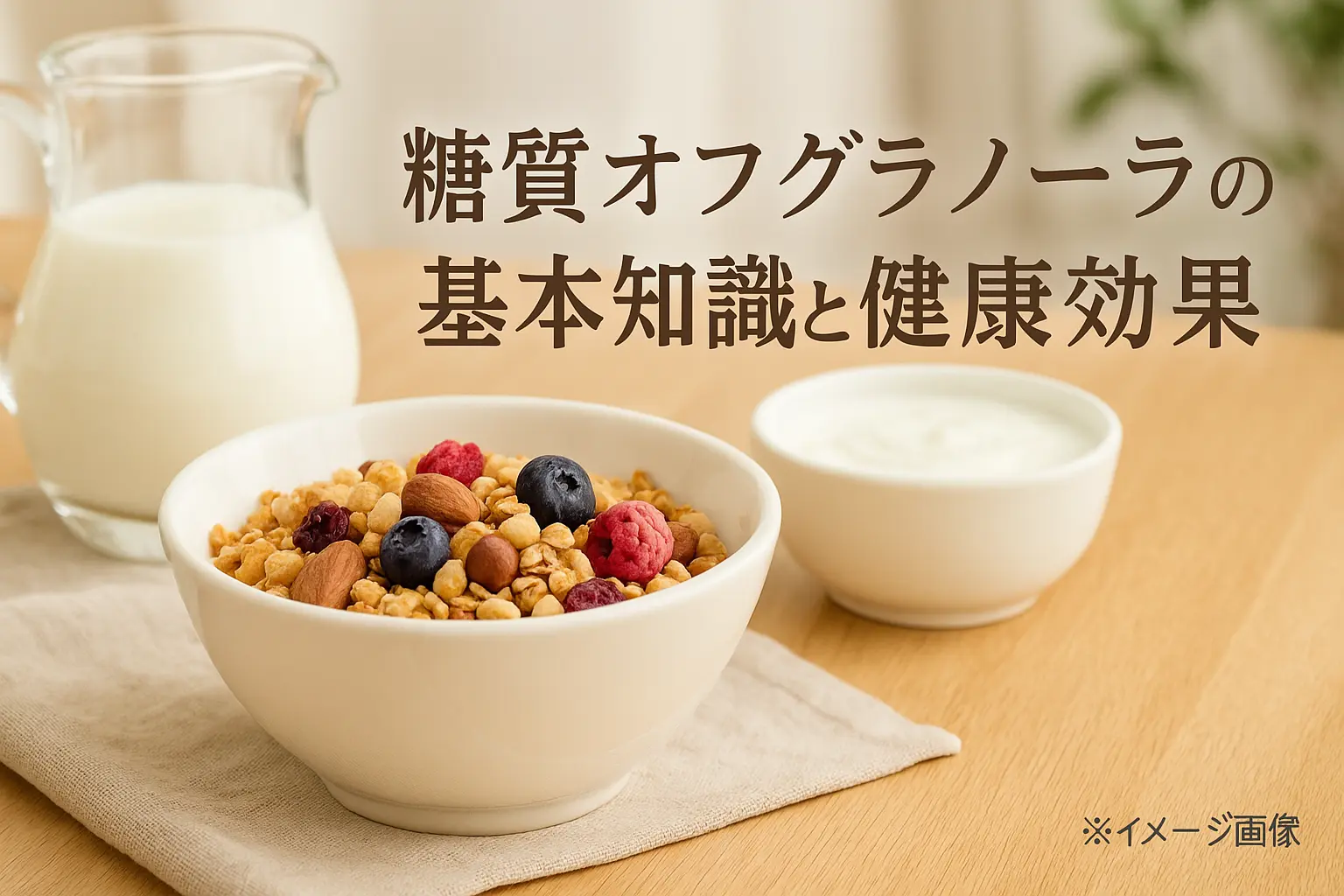 糖質オフグラノーラの基本知識と健康効果