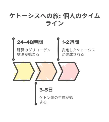 ケトン体が出るまでの期間と個人差