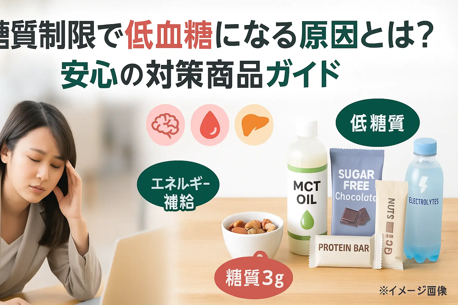 糖質制限による低血糖症状の対処法とおすすめ商品