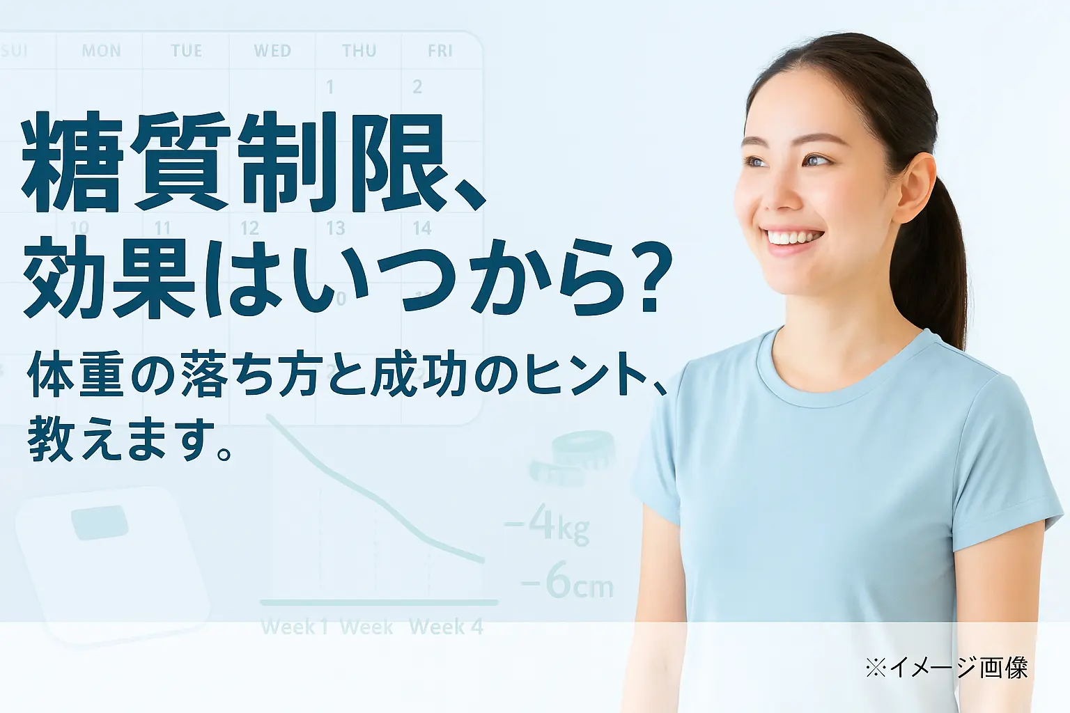 糖質制限の効果はいつから？体重の落ち方と成功の秘訣