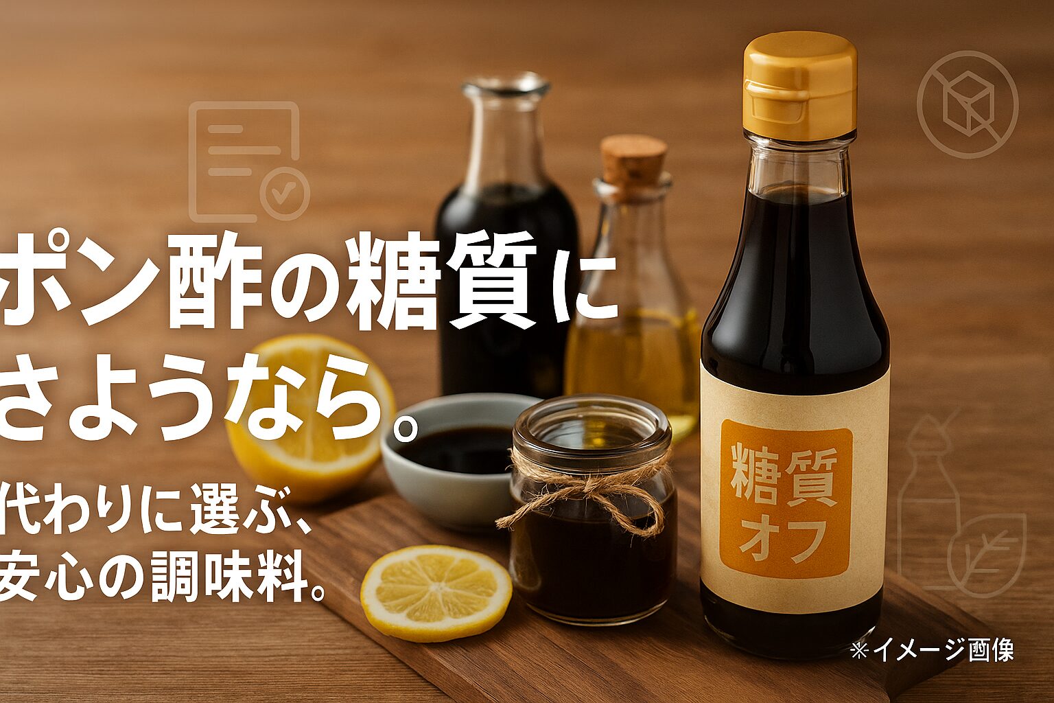 糖質制限ポン酢の代わりはコレ！市販品と簡単レシピを比較