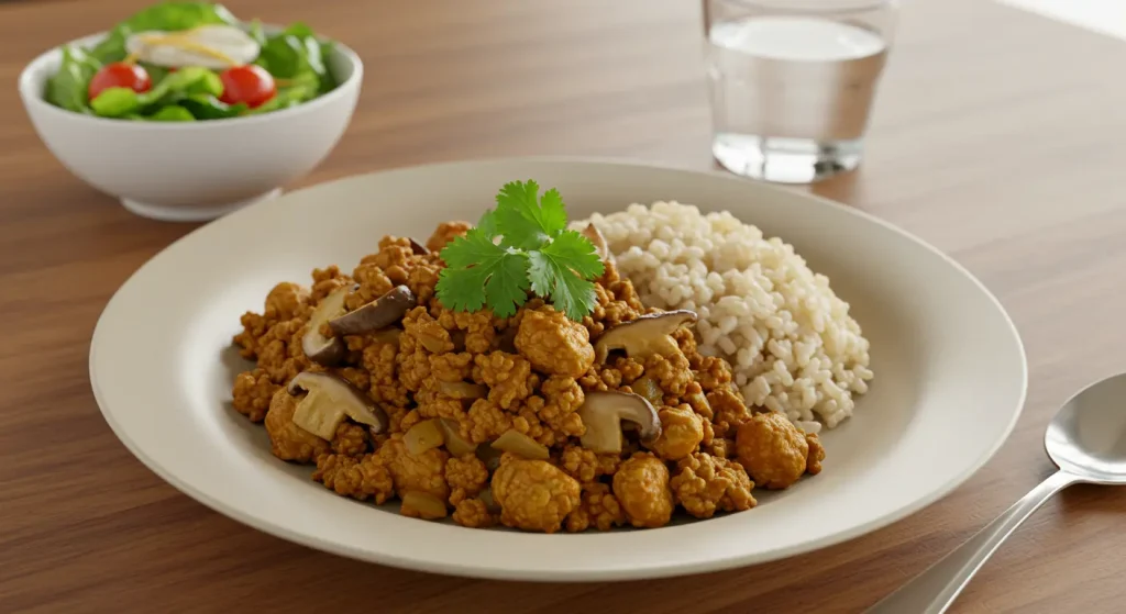 きのこでカレーのご飯代わり