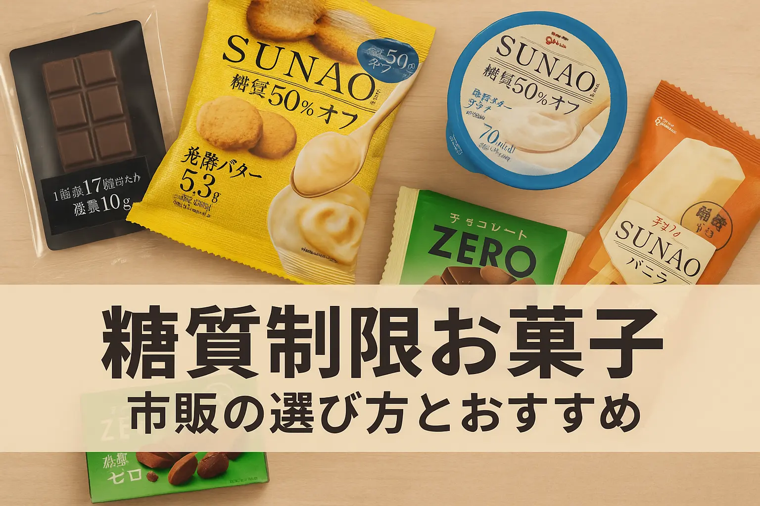 糖質制限お菓子市販の選び方とおすすめ